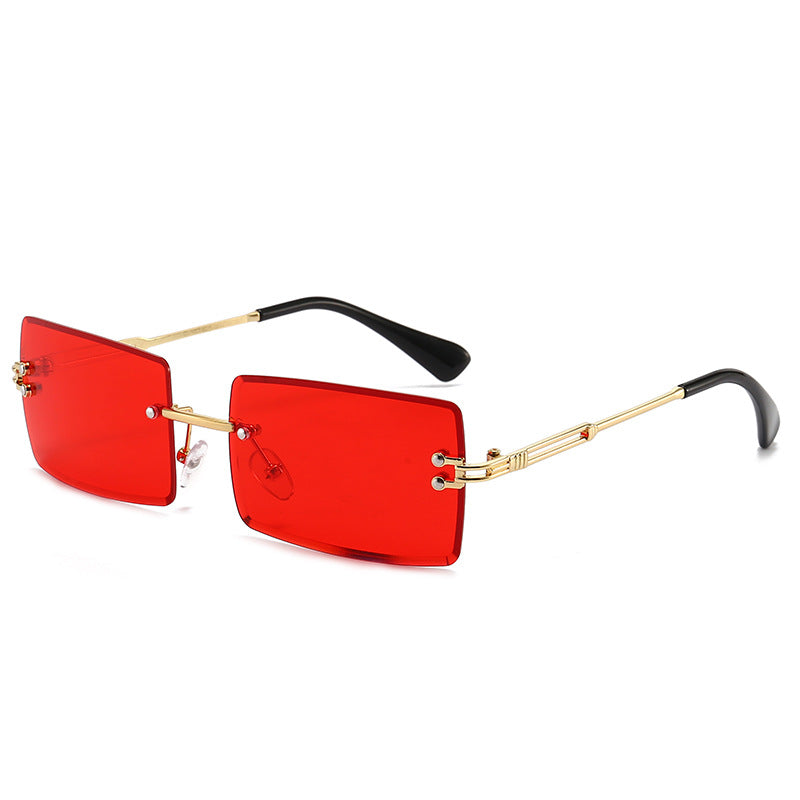 Wholesale Frameless Cut Edge Square PC Sunglasses